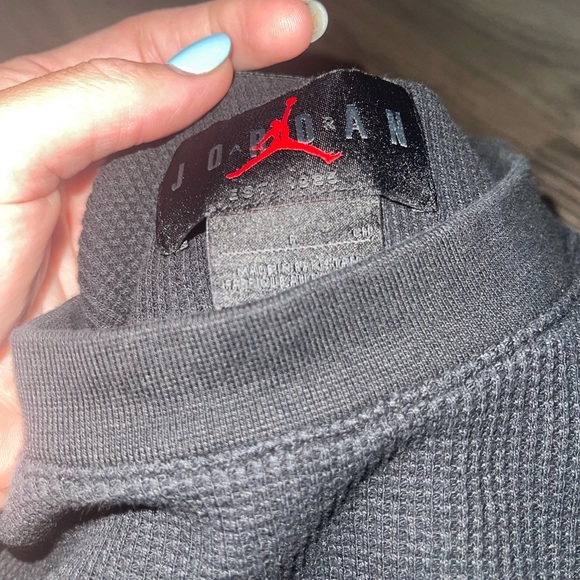 Jordan Black Shirt with Red Logo (barely worn) - Picture 3 of 4